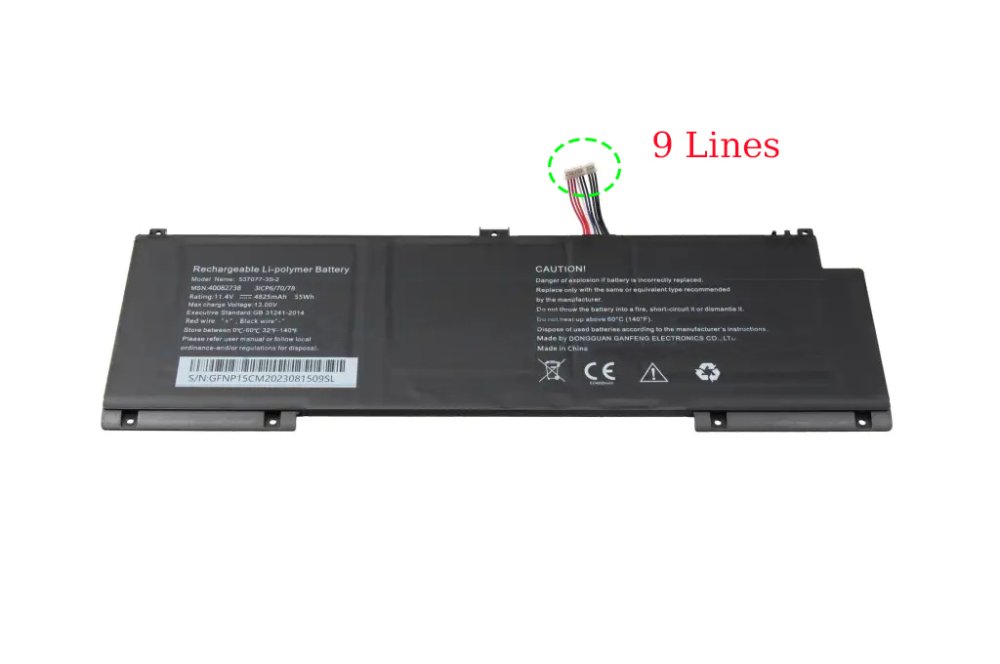 4825mAh 55Wh Medion 537077-3S-2 Akku