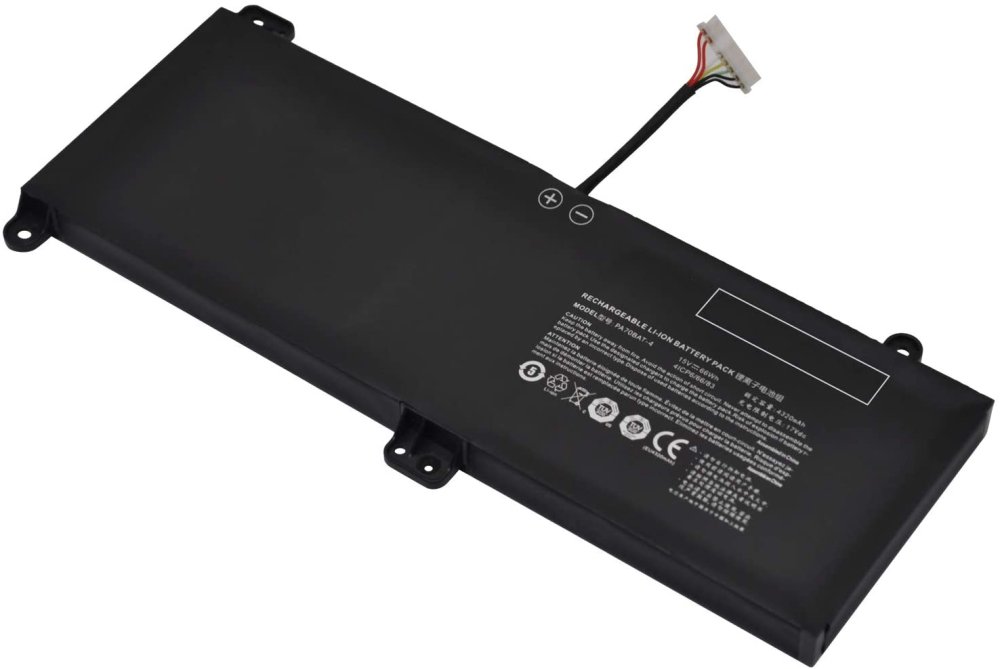 Original 4320mAh 66Wh 4-Zellen Clevo PA70HP6-G PA70BAT-4 Akku