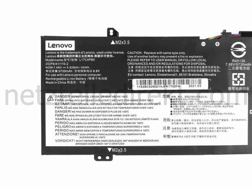 5928mAh 45Wh 4 Zellen Lenovo Ideapad 530S-15IKB Akku