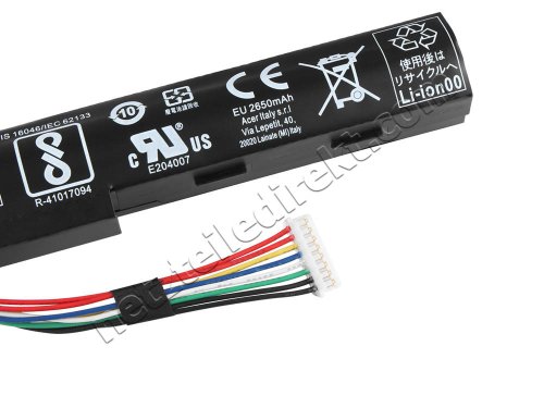 2800mAh 41.4Wh 4 Zellen Asus Aspire F5-573G-52PJ Akku