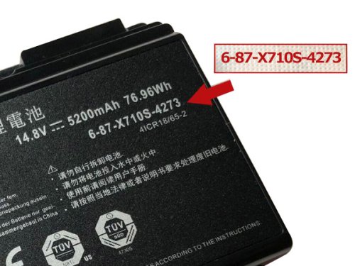5200mah Schenker XMG P701 P702 PRO Serie Akku