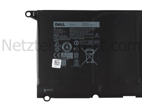 60Wh 4 Zellen Dell XPS 13 9360 P54G P54G002 Akku