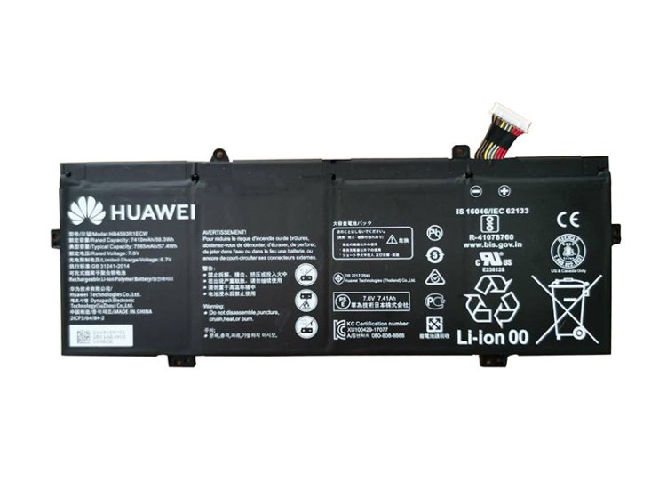 7410mAh Akku für Huawei matebook X Pro(i7-8550U/8GB/512GB/MX150) - zum Schließen ins Bild klicken