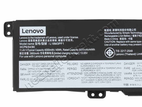 Original 45Wh Akku Lenovo IdeaPad L340-17IRH Gaming 81LL0029PG