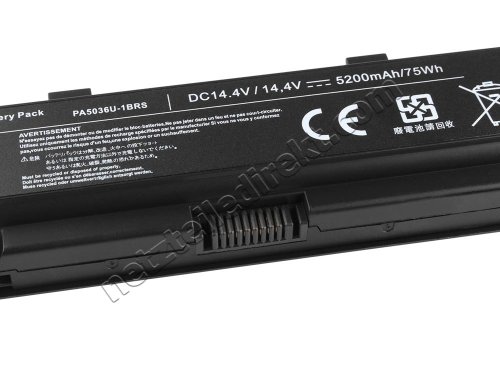 5200mAh 75Wh Toshiba Qosmio X870-11R X870-F31X Akku