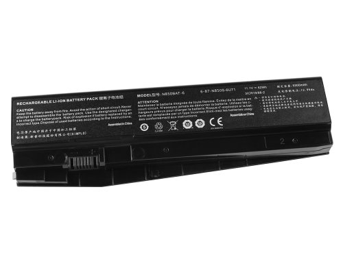 5300mAh 62Wh 6 Zellen Akku für Medion Erazer P6705 MD 61365