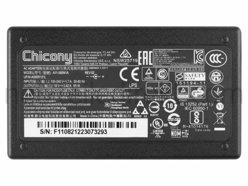 19V 3.42A 65W Acer Aspire S3-391-53314G52add Notebook Netzteil