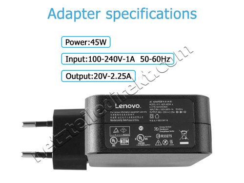 Original 45W Lenovo IdeaPad 320-15IKB 80YE Netzteil