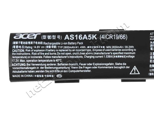2800mAh 41.4Wh 4 Zellen Asus Aspire F5-573G-52PJ Akku