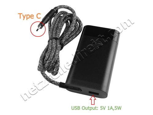 Original HP ProBook 650 G5 5EG86AV 65W USB-C Netzteil Ladegerät