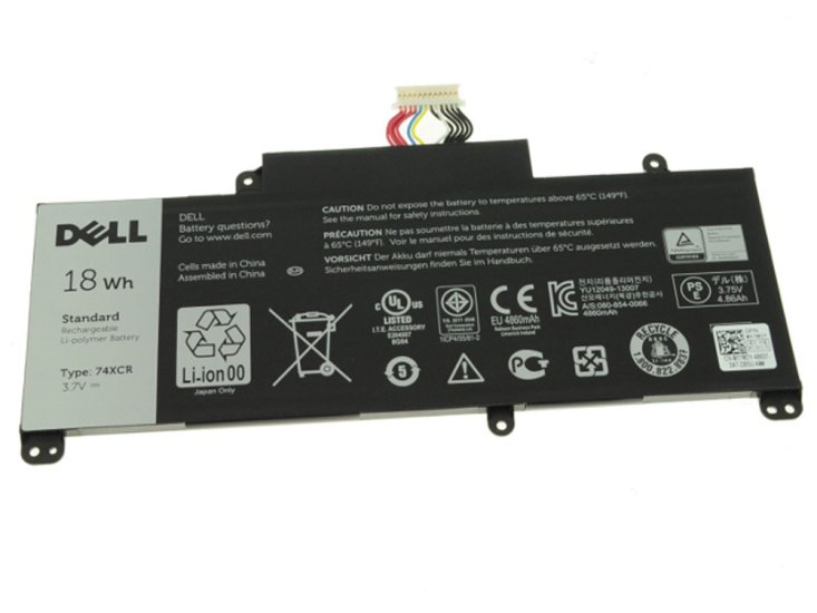 Original 18Wh Akku Dell 074XCR 74XCR - zum Schließen ins Bild klicken