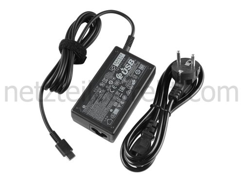 Original 65W USB-C HP ProBook 440 G6 445 G8 Netzteil Ladegerät + Kabel