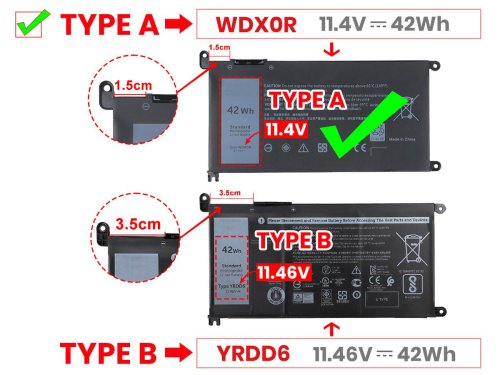 Original 3500mAh 42Wh 3 Zellen Akku Dell Inspiron 15 5570 P75F001