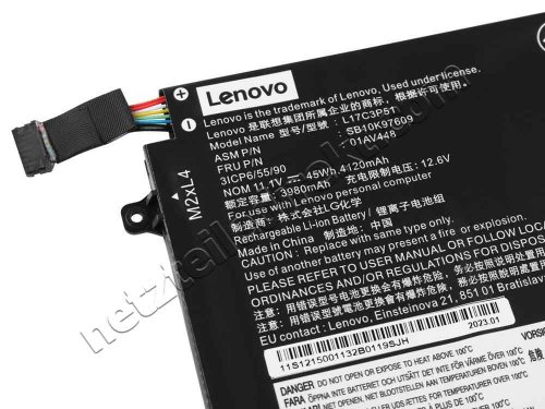 Original 4050mAh 45Wh Akku für Lenovo ThinkPad E590 20NB0025EQ