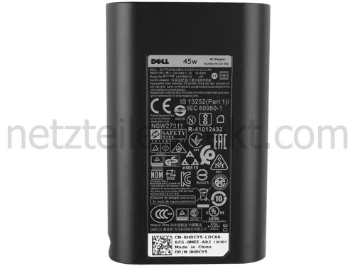 Original 45W USB-C Netzteil Dell XPS 13 9370 + Frei Ladekabel