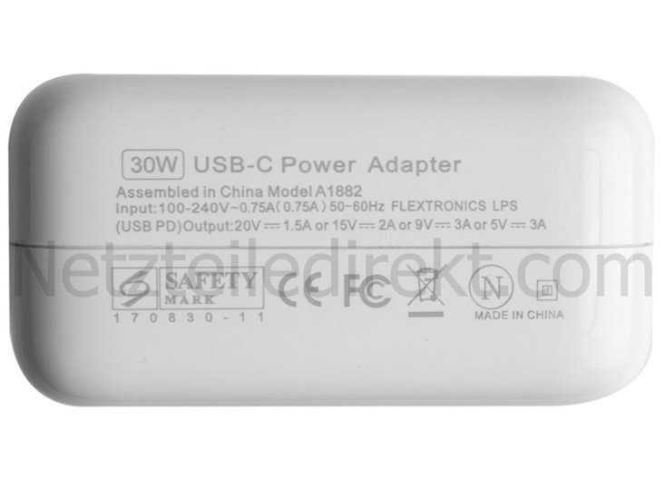 30w USB-C Apple A1534 Netzteil Ladegerät - zum Schließen ins Bild klicken