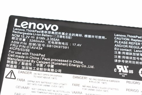 Original 3355mAh 51Wh 3 Zellen Lenovo ThinkPad Yoga X380 Akku