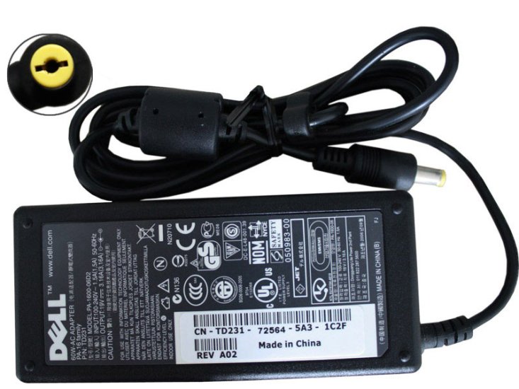 19V 3.16A 60W Dell Inspiron 1000 Notebook Netzteil - zum Schließen ins Bild klicken