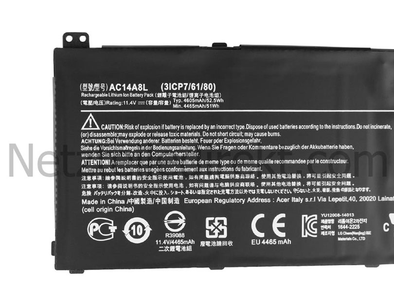 Original 3 Zellen Acer Aspire VN7-571G-55UV VN7-571G-56NX Akku