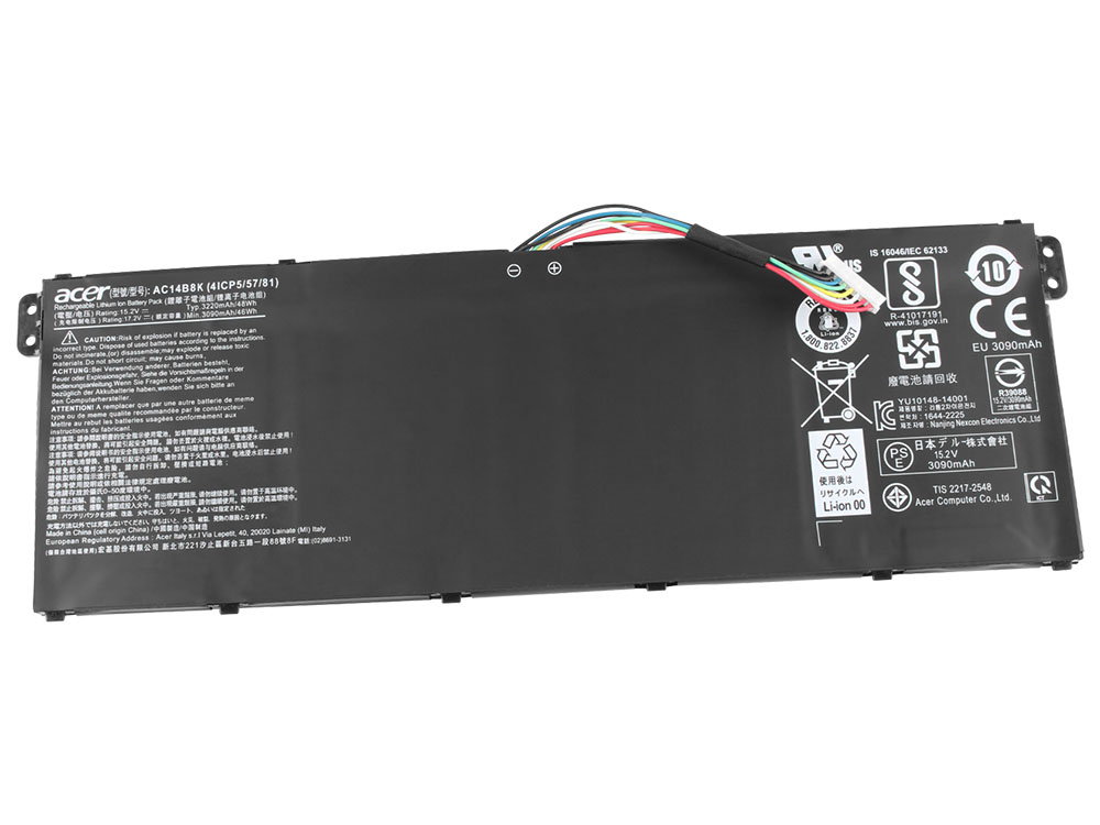 Original 3220mAh 48Wh Akku Acer AC14B3K AC14B8K AC14B7K