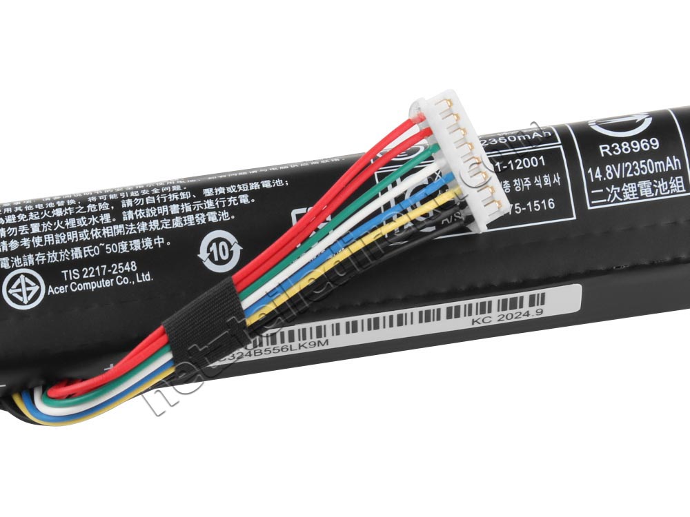 Original 2500mAh 37Whr Acer Aspire E5-432-P6V7 Akku