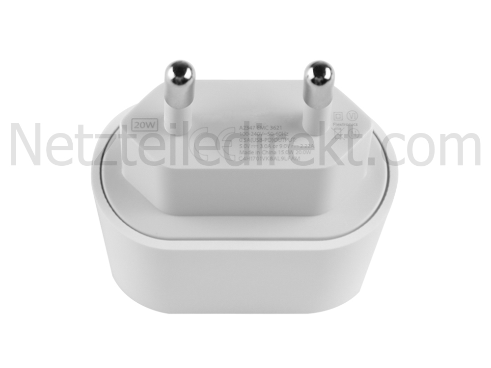 20W USB-C Apple iPad Pro 12.9" 4th Gen A2232 Netzteil Ladegerät