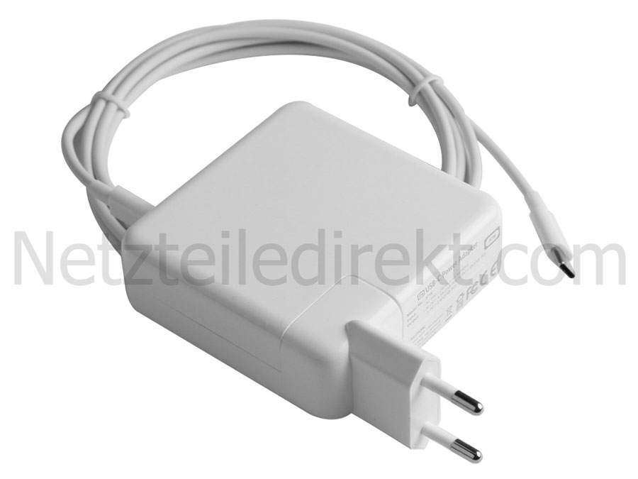 Netzteil für 87W USB-C Apple MacBook Pro MLW92KH/A + Frei USB Ladekabel