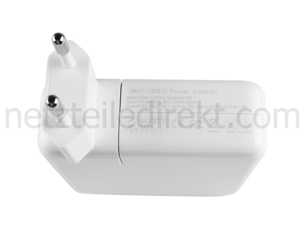 20.5V 4.7A 96W Netzteil Ladegerät Apple MacBook Air 13 MUQV2F/A