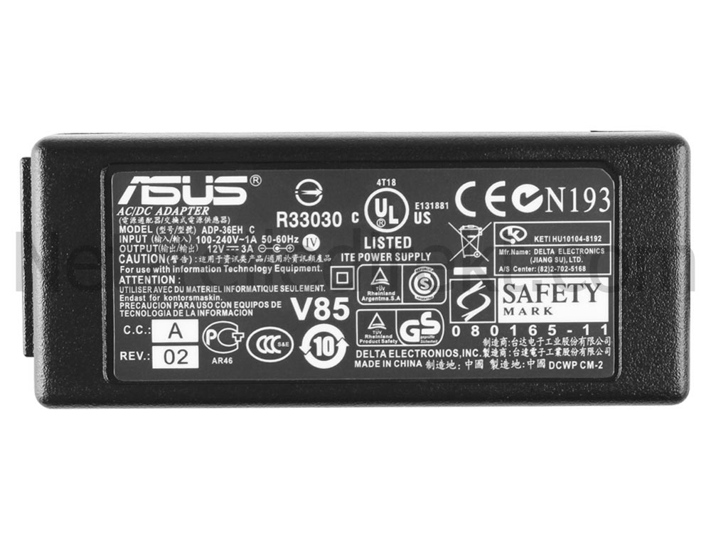 12V 3A 36W Asus Eee PC 901 Notebook Netzteil
