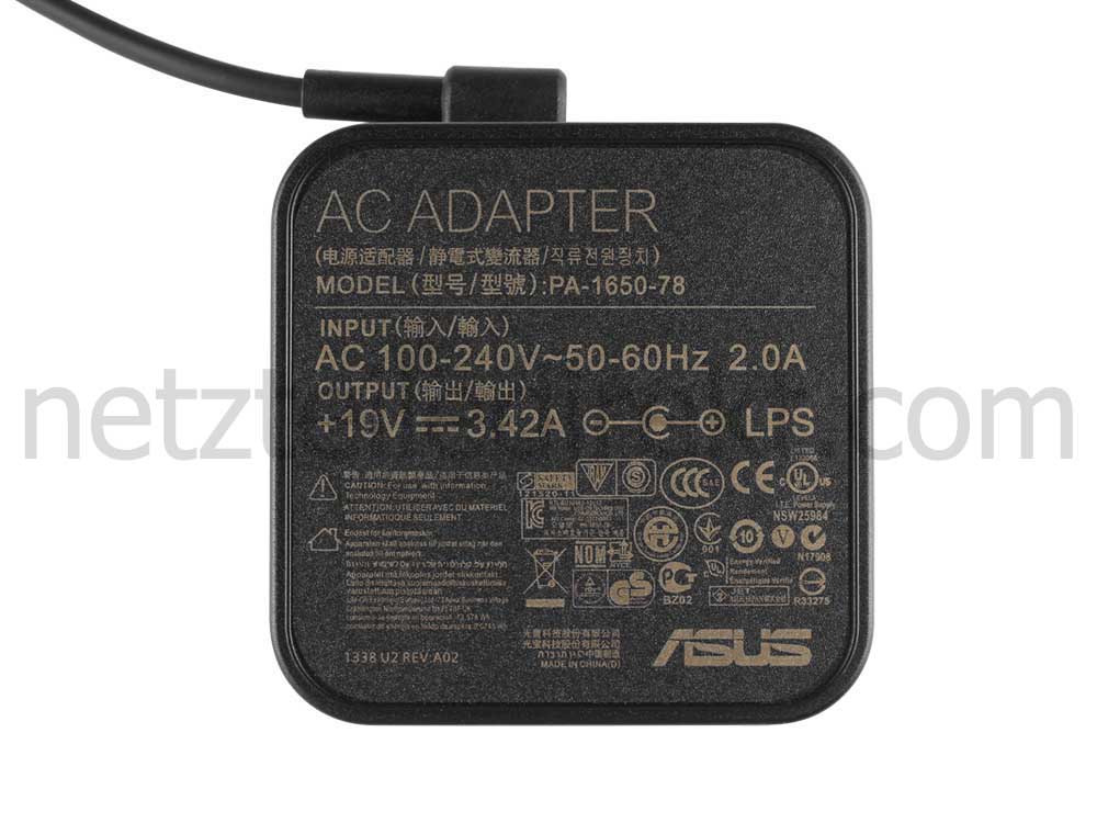 Original 65W Asus XG27VQ Monitor Netzteil Ladegerät + Kabel