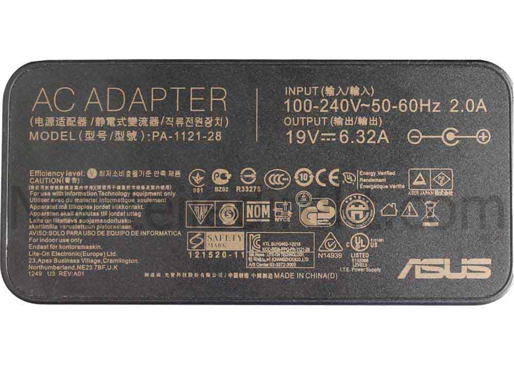 Original 120W Asus ZenBook Flip 15 UX562F UX562FD Netzteil + Frei Ladekabel
