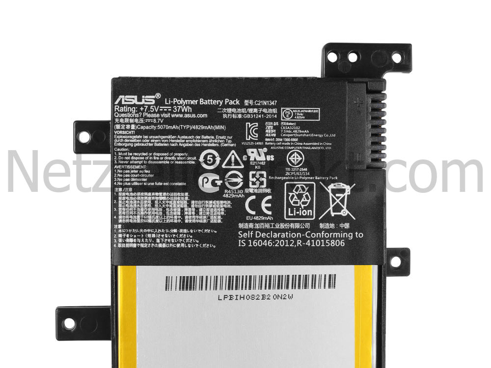 37Whr Asus 0B200-01040300 0B200-01040100 Akku