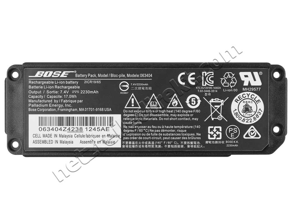 Original 17Wh Bose Soundlink mini speaker MINI 1 Serie 061386 Akku