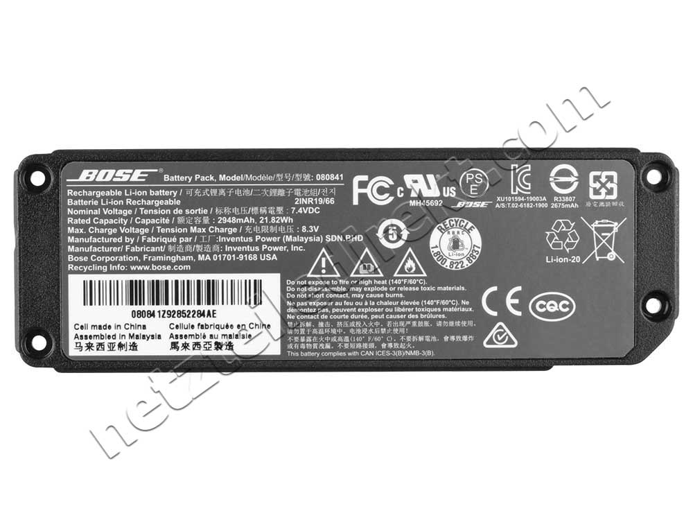 Original 2948mAh 21.82Wh 2-Zellen Bose Soundlink Mini 2 Serie Akku