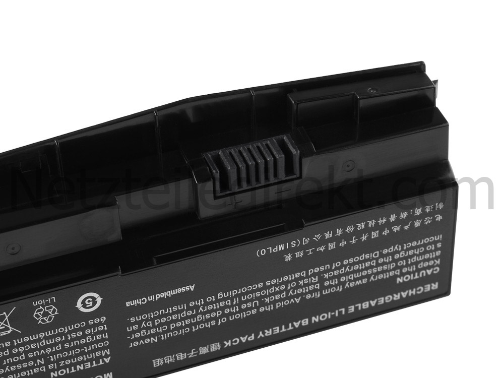 5300mAh 62Wh 6 Zellen Akku für Medion Erazer P6705 MD 61365