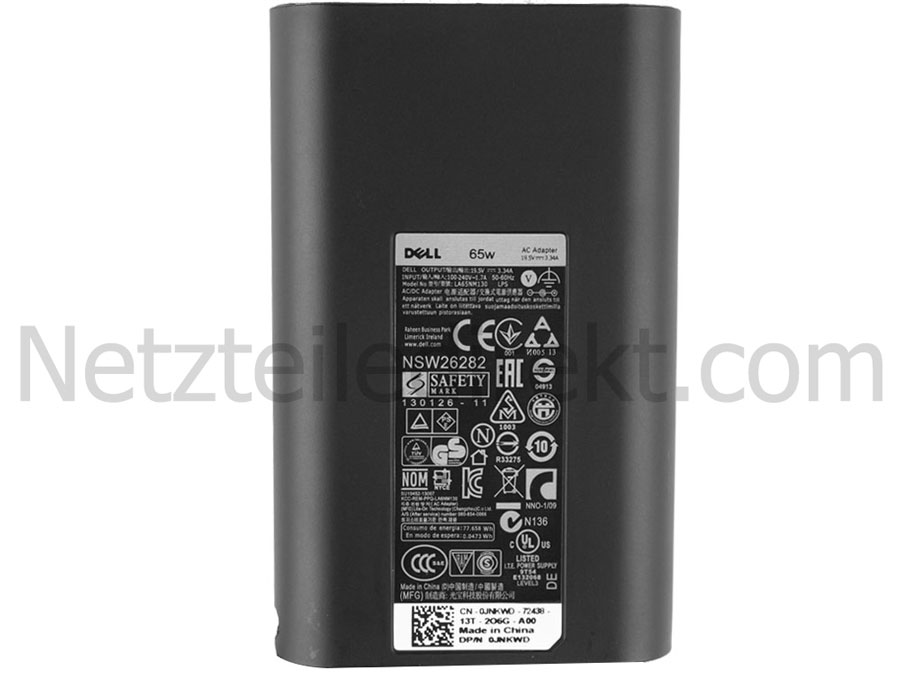 Original 65W Netzteil Dell Latitude 5580 P60F + Frei Ladekabel