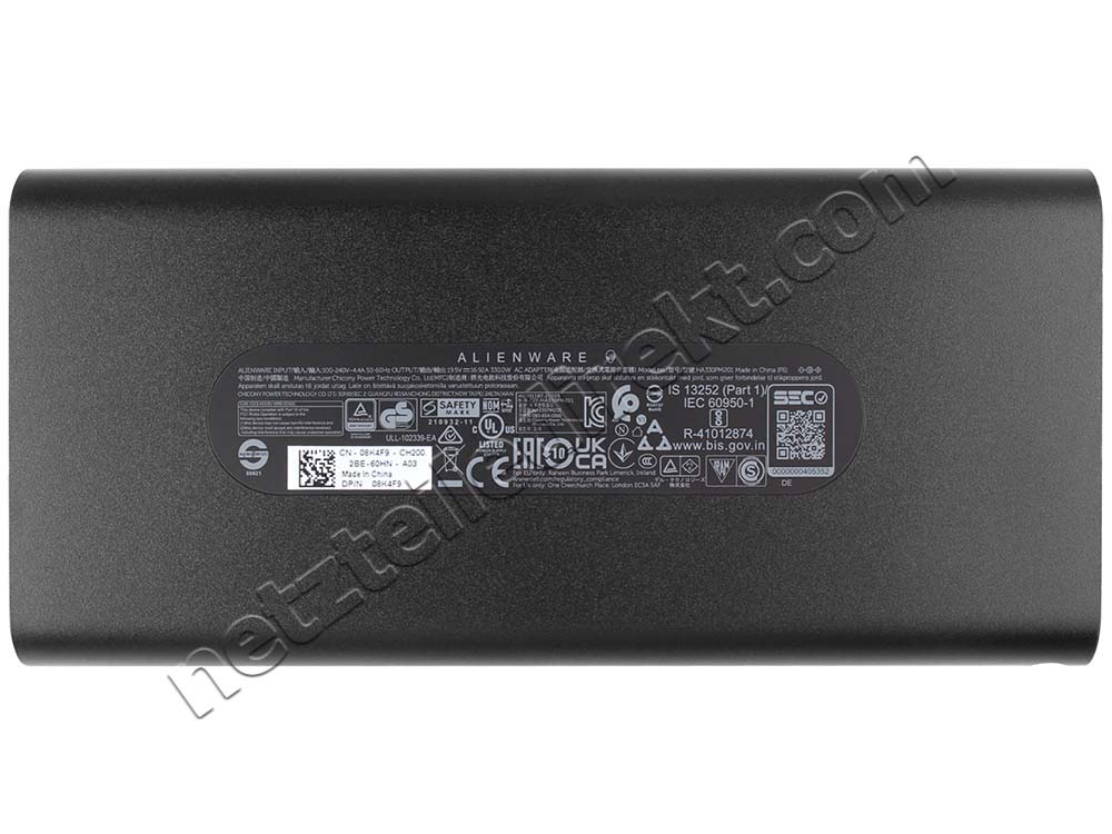 Original 330W Dell Alienware x17 R2 GaN Netzteil Ladegerät + Kabel