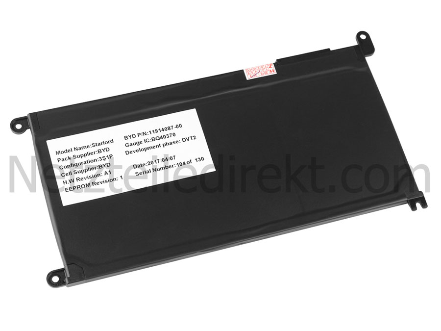 3500mAh 42Wh 3 Zellen Dell Vostro 15 5568 P62F P62F001 Akku
