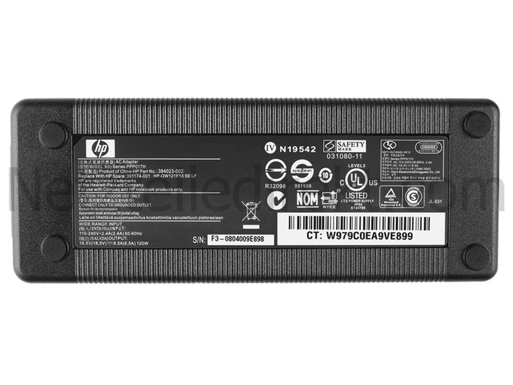120W HP Envy 17t-3200 3D Edition Notebook PC Notebook Netzteil