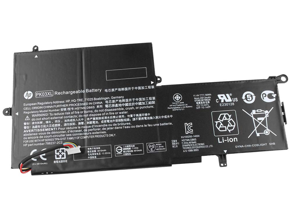 4810mAh 56Wh 3 Zellen Akku HP Spectre x360 13-4200ns 13-4230ng