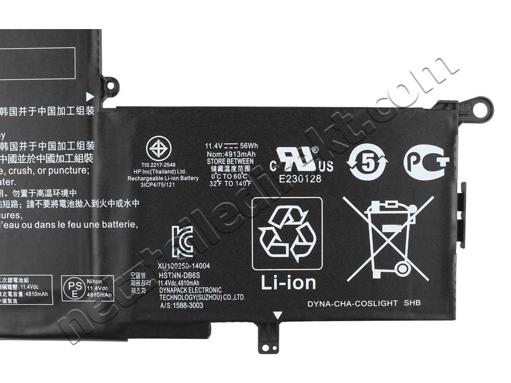 4810mAh 56Wh 3 Zellen Akku HP Spectre x360 13-4200ns 13-4230ng