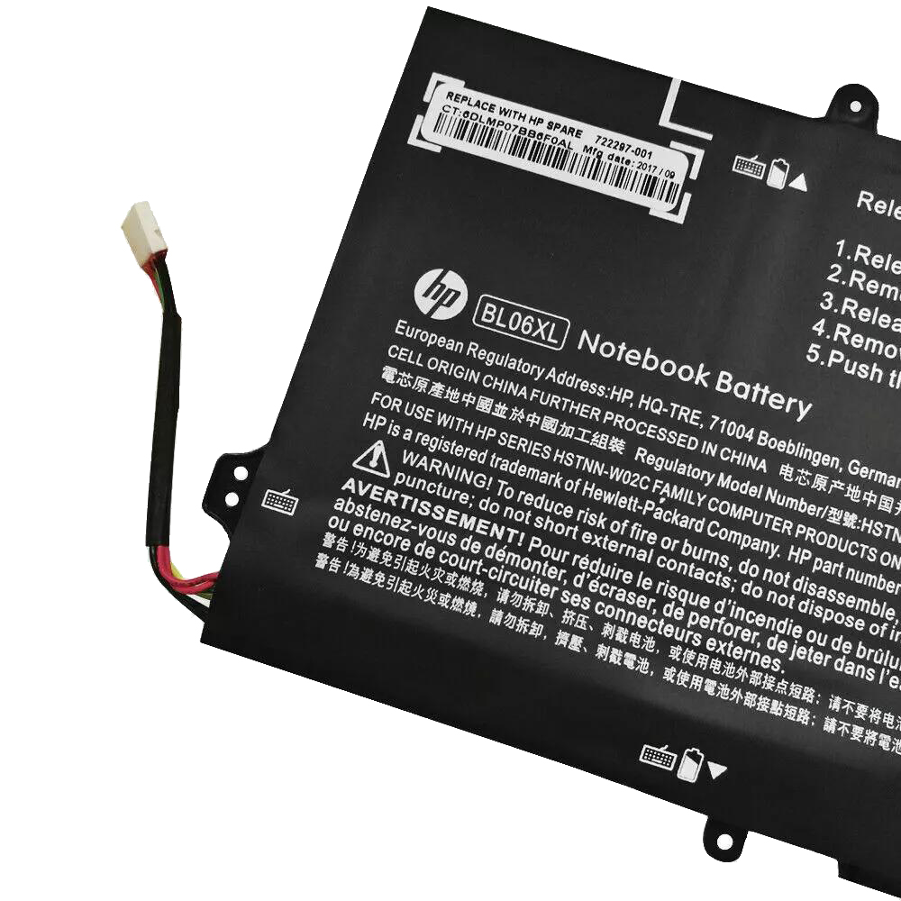 Original HP 722236-2C1 722297-001 HSTNN-W02C Akku