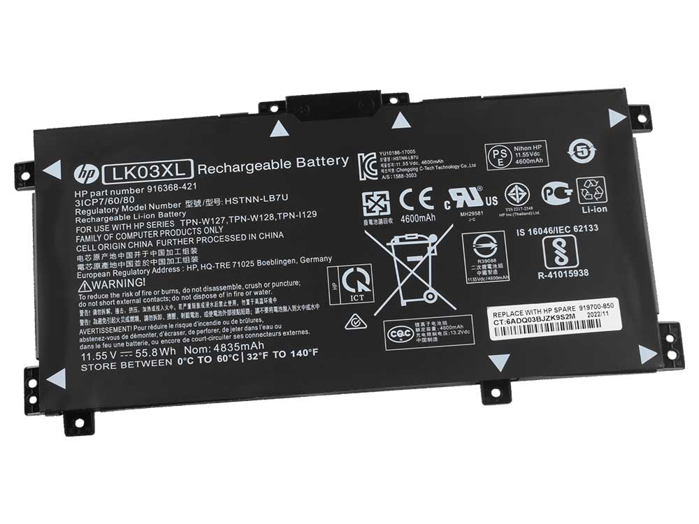 Original 4500mAh 52.54Wh 3 Zellen Akku für HP ENVY 15-bp104ng