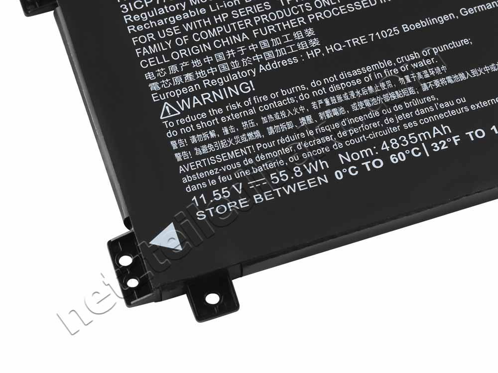 Original 4500mAh 52.54Wh 3 Zellen Akku für HP ENVY 15-bp104ng
