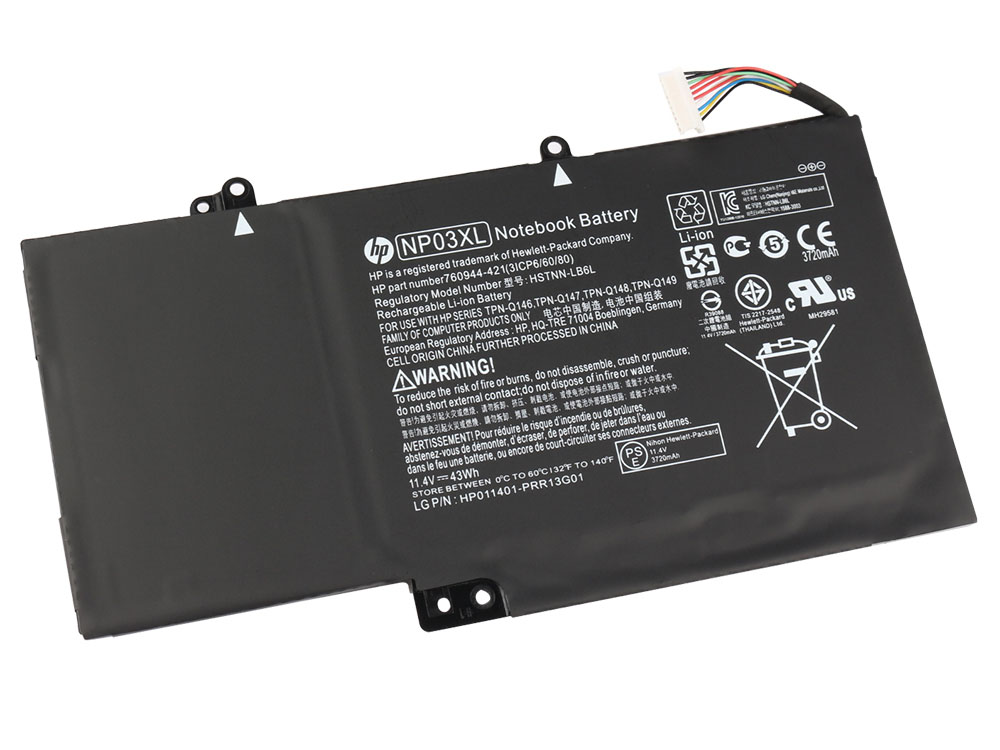 43Whr HP Envy 15-u100no x360 15-u110dx x360 Akku