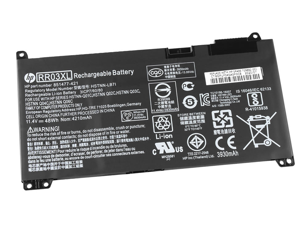 4000mAh 48Wh 4 Zellen HP ProBook 430 G5 Akku