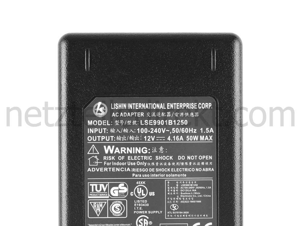 12V 4.16A 50W Acer AL722 AL732 AL922 Netzteil Ladegerät