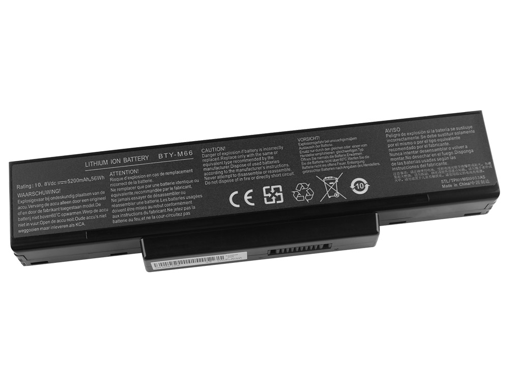 4800mAh 6 Zellen MSI CR400 Akku