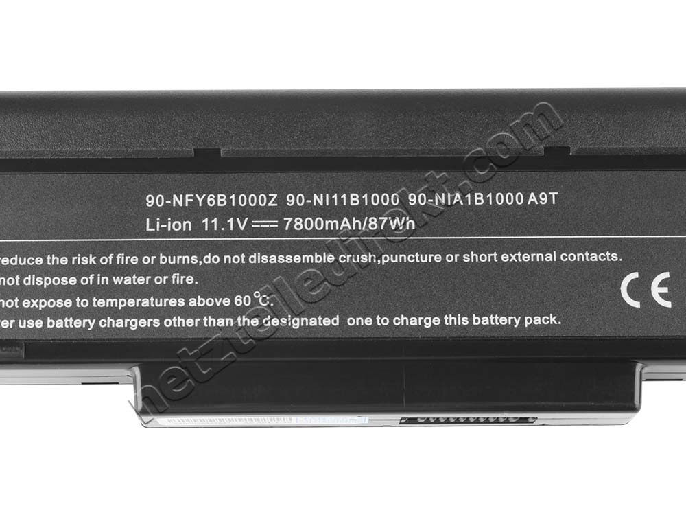 7200mAh 9 Zellen MSI GX623 Akku