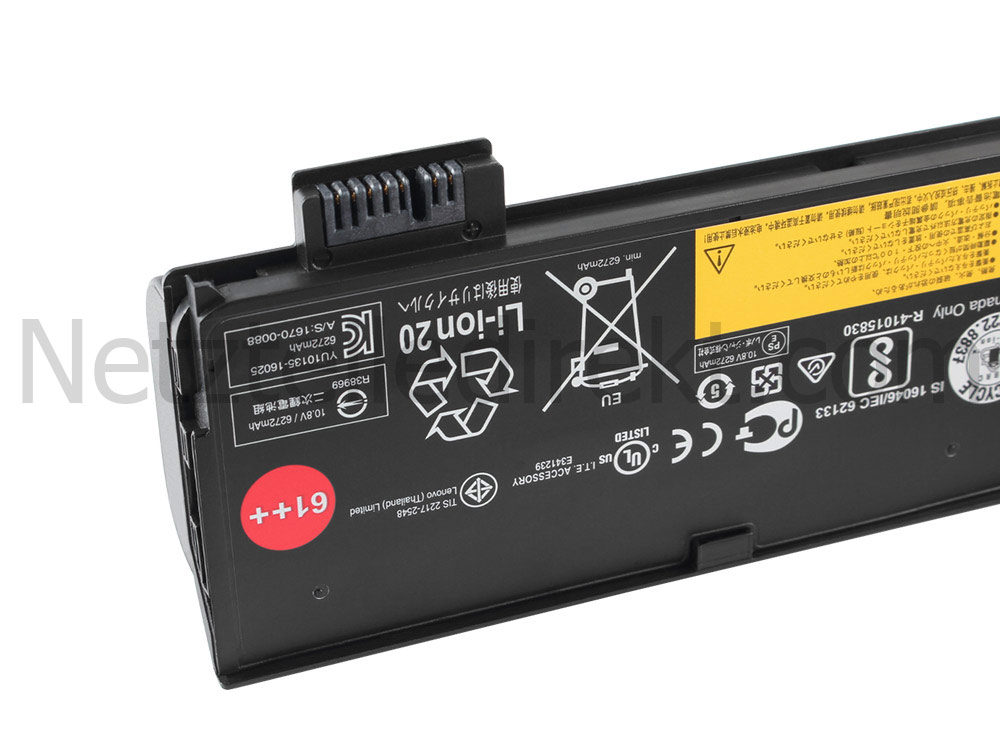 6600mAh 72Wh 6 Zellen Lenovo ThinkPad T470 20JM Akku